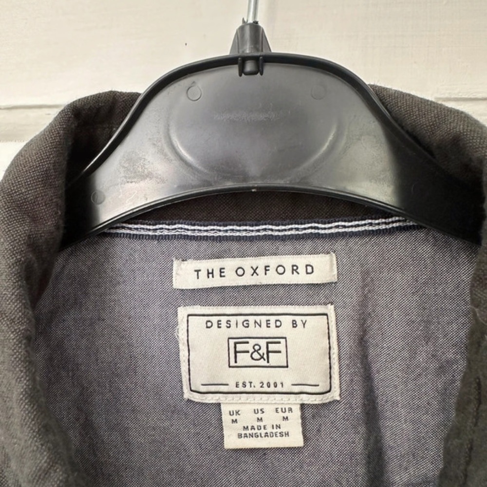 F&f Black shirt size M Oxford style - Picture 4 of 9